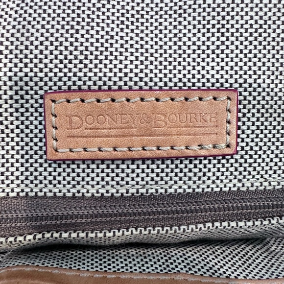 Vintage Dooney & Bourke Lavender Pebble Grain Leather Satchel - Vachetta Trim - Picture 6 of 9